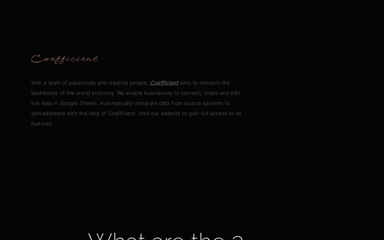 Carrd profile picture for @coefficient